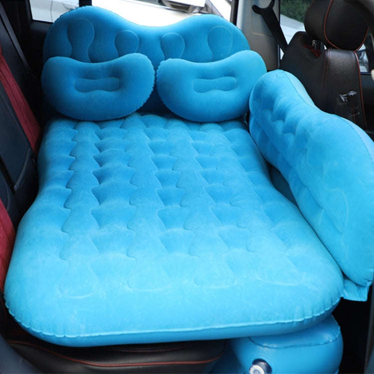 Universal Car Travel Inflatable Mattress Air Bed Camping Back Seat Couch with Head Protector + Wi...