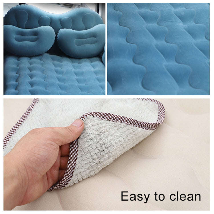 Universal Car Travel Inflatable Mattress Air Bed Camping Back Seat Couch with Head Protector + Wi...