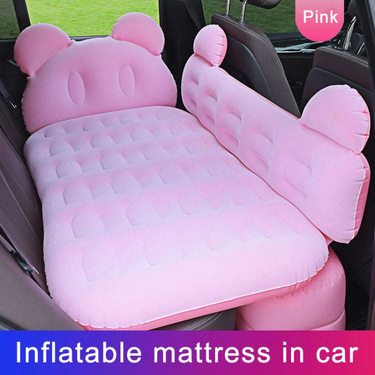 Universal Car Cartoon Travel Inflatable Mattress Air Bed Camping Back Seat Couch with Head Protec...