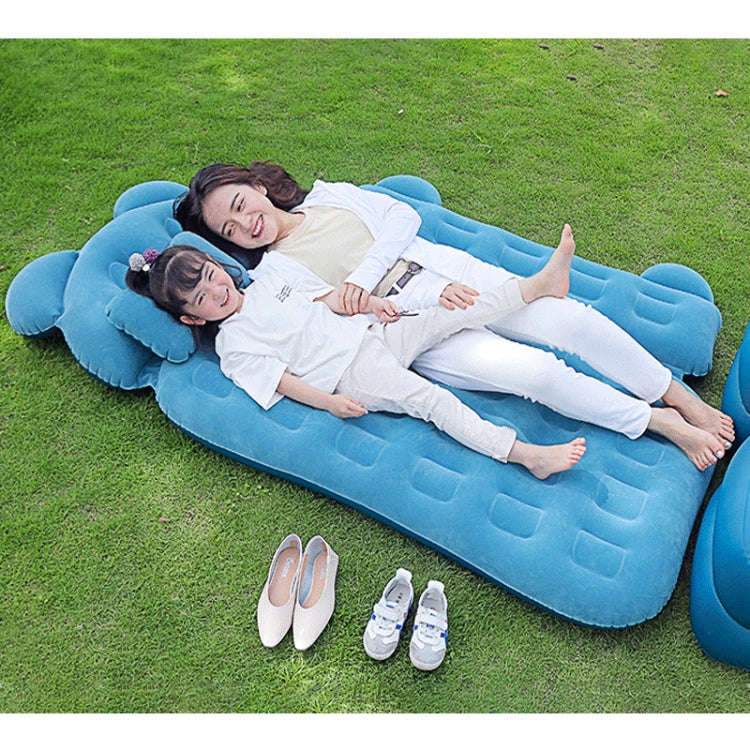 Universal Car Cartoon Travel Inflatable Mattress Air Bed Camping Back Seat Couch with Head Protec...