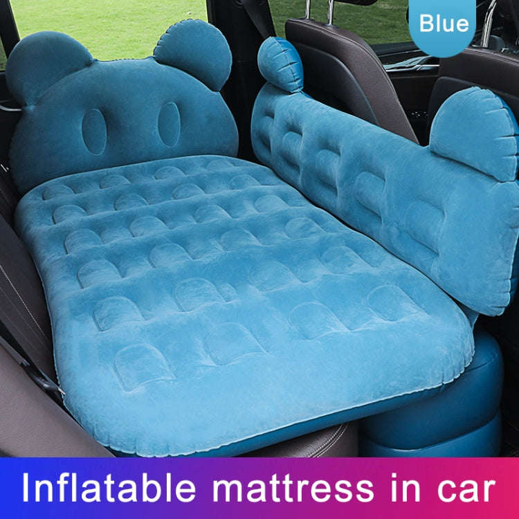 Universal Car Cartoon Travel Inflatable Mattress Air Bed Camping Back Seat Couch with Head Protec...