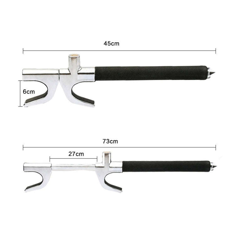 Car Adjustable Telescopic U Shape Steering Wheel Lock Anti-theft Cipher Lock with Safety Hammer