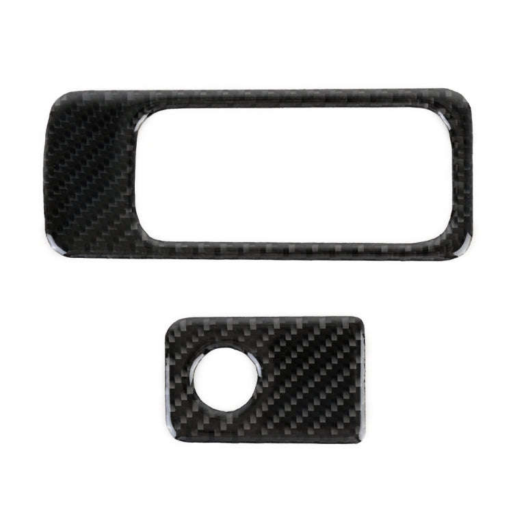 Car Carbon Fiber Front Passenger Seat Storage Handle Decorative Sticker for Volkswagen Tiguan L