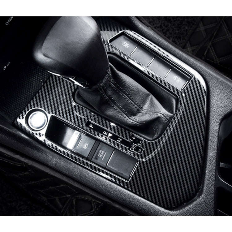 Car Carbon Fiber Gear Shift Panel Decorative Sticker for Volkswagen Tiguan L