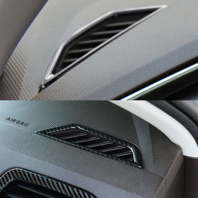 Car Carbon Fiber Dashboard Air Outlet Frame Decorative Sticker for Volkswagen Tiguan L