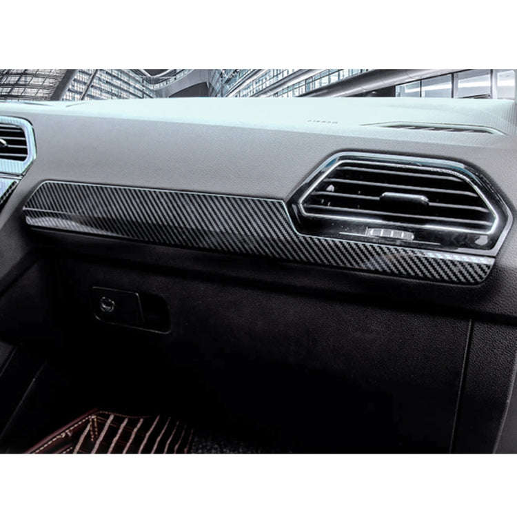 Car Carbon Fiber Dashboard Decorative Strip for Volkswagen Tiguan L