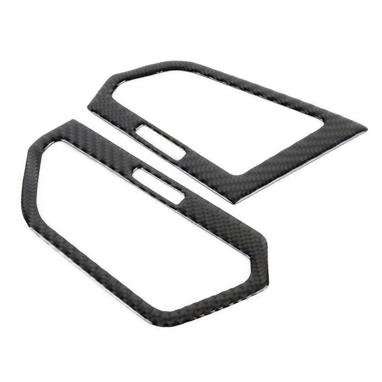 Car Carbon Fiber Central Control Side Air Outlet Frame Decorative Sticker for Volkswagen Tiguan L