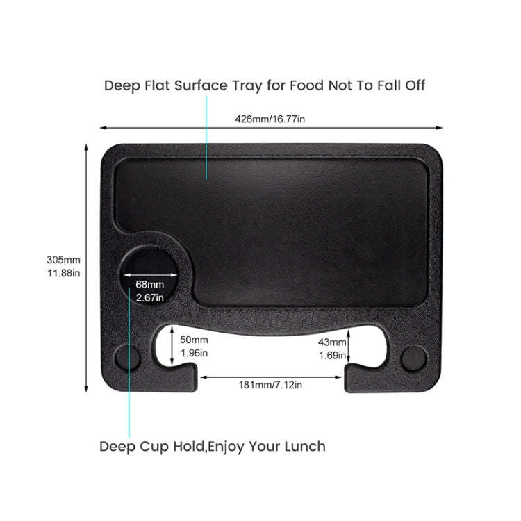 Car Portable Desk Steering Wheel Multi-use Tray Stand Car Food Eating Table for Tesla Model 3 / S...