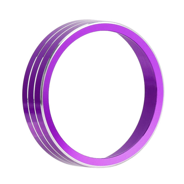 8 PCS Car Aluminum Alloy Air Conditioner Knob Case and Base for Honda XR-V (Purple)