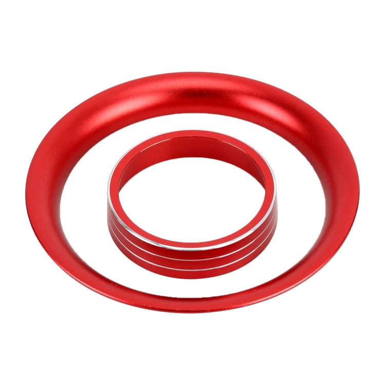 8 PCS Car Aluminum Alloy Air Conditioner Knob Case and Base for Honda XR-V (Red)