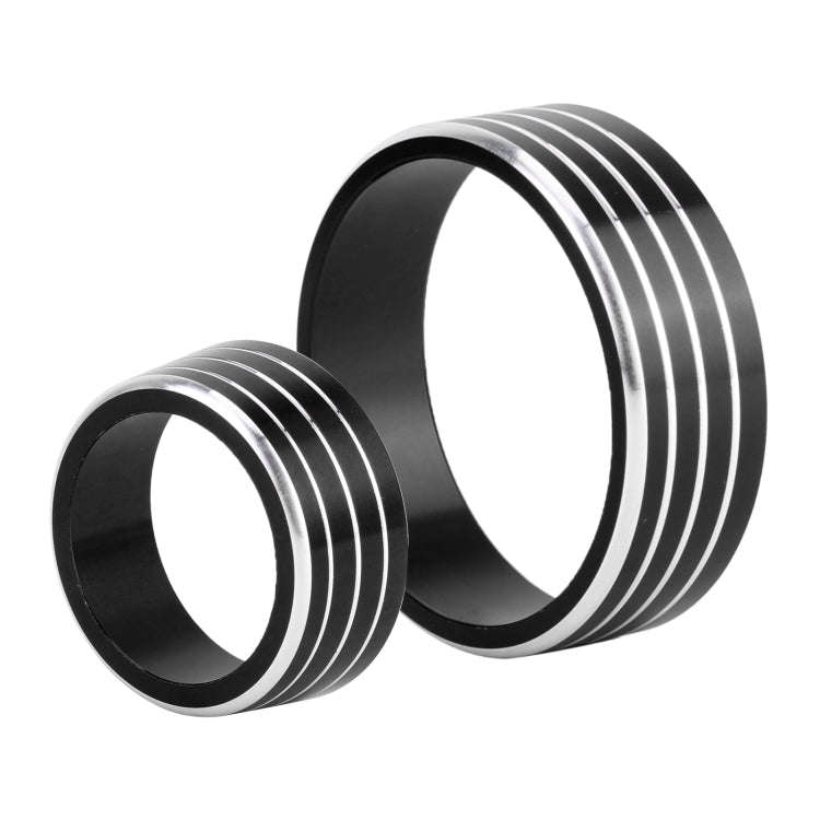 3 PCS Car Aluminum Alloy Air Conditioner Knob Case for Honda VEZEL / XR-V / Fit / GIENIA / City(B...