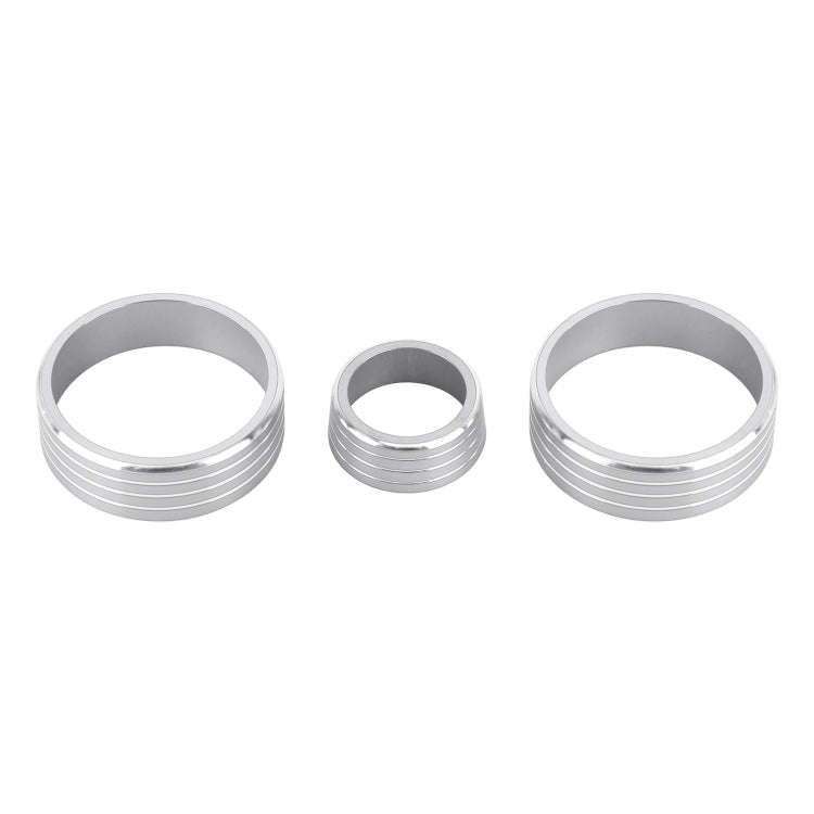3 PCS Car Aluminum Alloy Air Conditioner Knob Case for Honda VEZEL / XR-V / Fit / GIENIA / City(S...