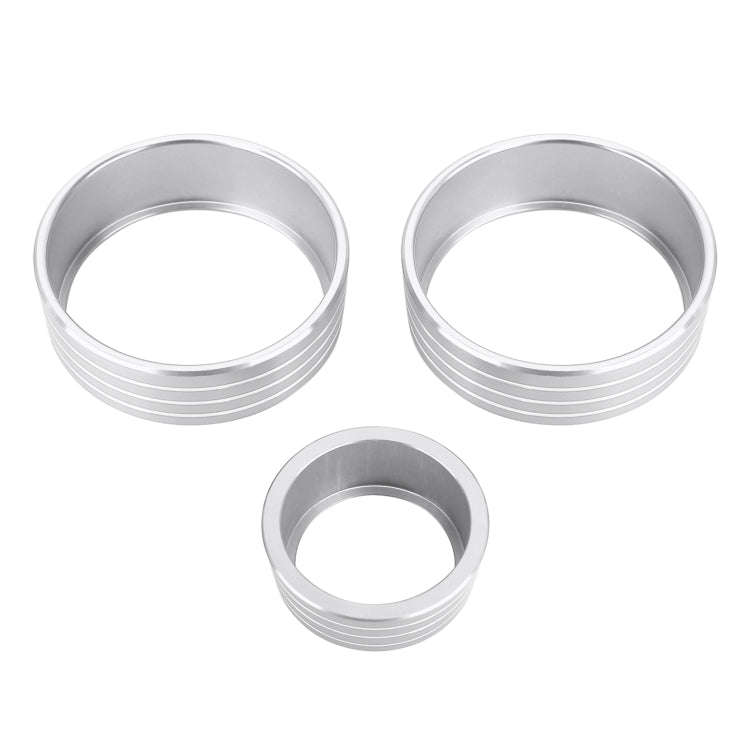 3 PCS Car Aluminum Alloy Air Conditioner Knob Case for Honda VEZEL / XR-V / Fit / GIENIA / City(S...