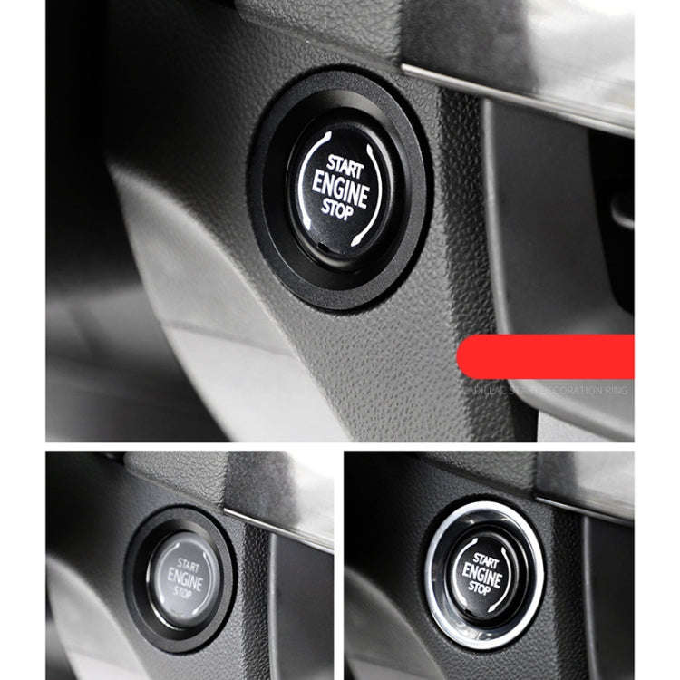 Car Engine Start Key Push Button Ring Trim Metal Sticker Decoration for Cadillac CT5 CT4 XT4 XT6 ...
