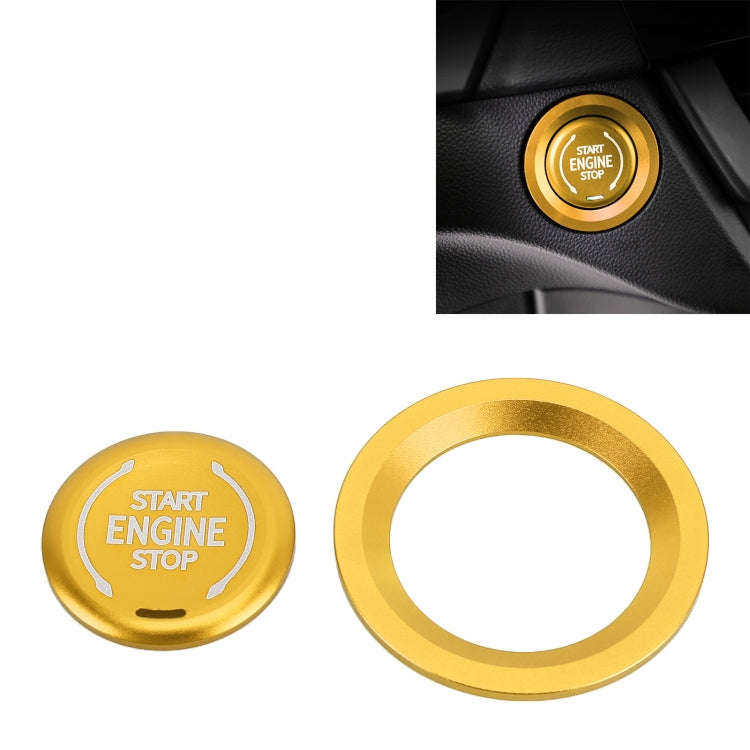 Car Engine Start Key Push Button Ring Trim Metal Sticker Decoration for Cadillac CT5 CT4 XT4 XT6 ...