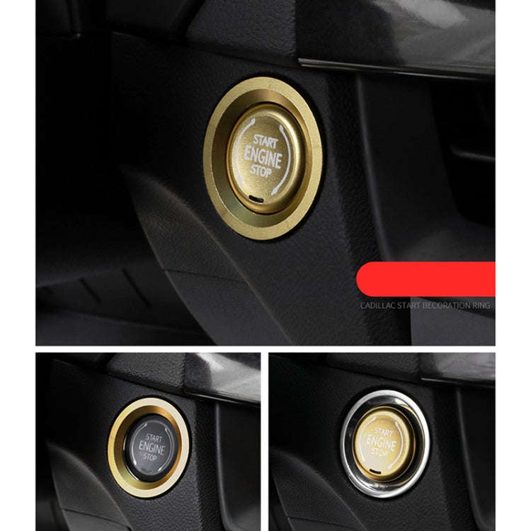 Car Engine Start Key Push Button Ring Trim Metal Sticker Decoration for Cadillac CT5 CT4 XT4 XT6 ...