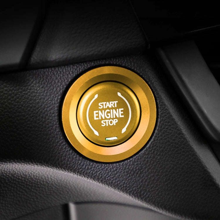 Car Engine Start Key Push Button Ring Trim Metal Sticker Decoration for Cadillac CT5 CT4 XT4 XT6 ...