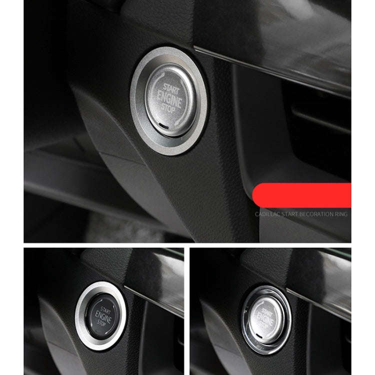 Car Engine Start Key Push Button Ring Trim Metal Sticker Decoration for Cadillac CT5 CT4 XT4 XT6 ...