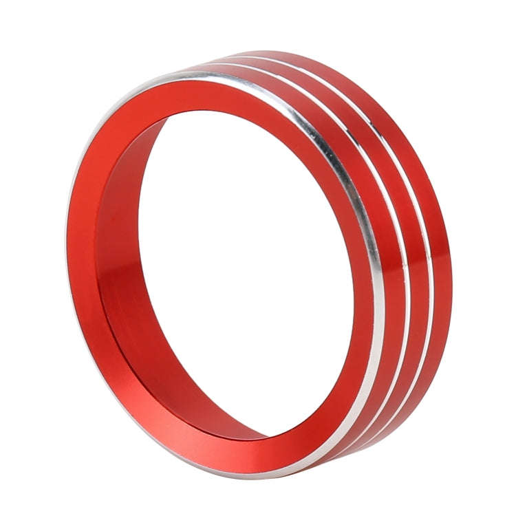 2 PCS Car Metal Air Conditioner Knob Case for Nissan X-TRAIL (Red)