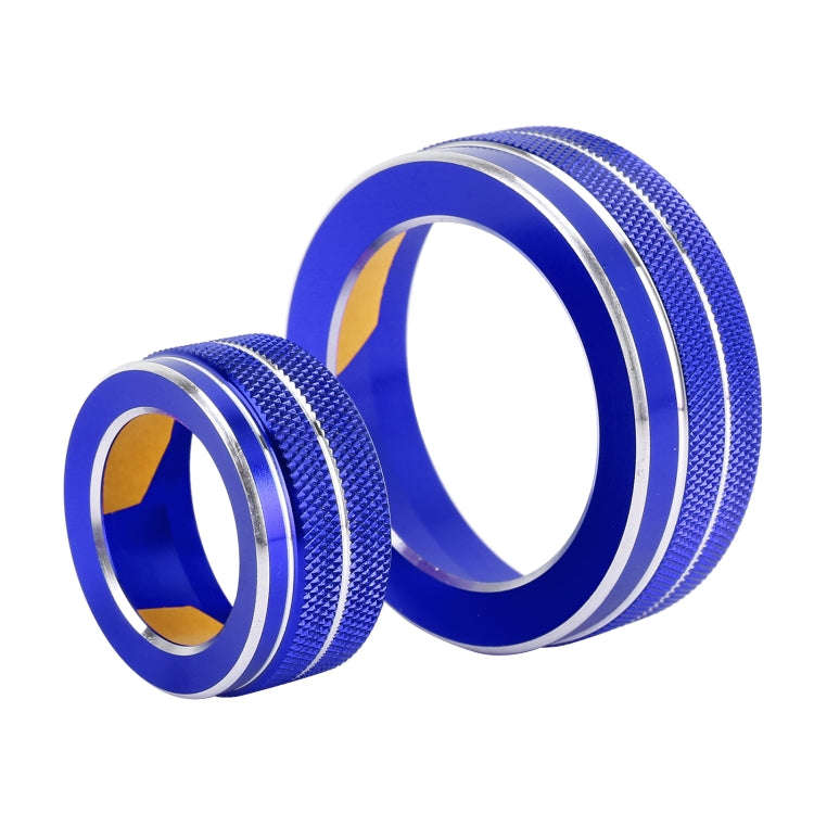 3 PCS Car Metal Air Conditioner Knob Case for Honda CR-V 2017(Blue)