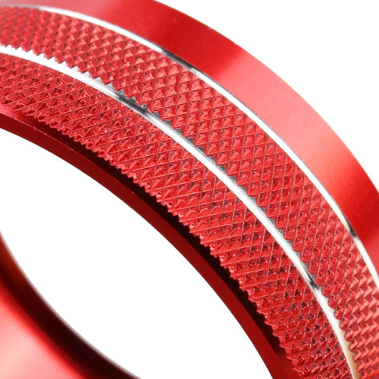 3 PCS Car Metal Air Conditioner Knob Case for Honda CR-V 2017(Red)