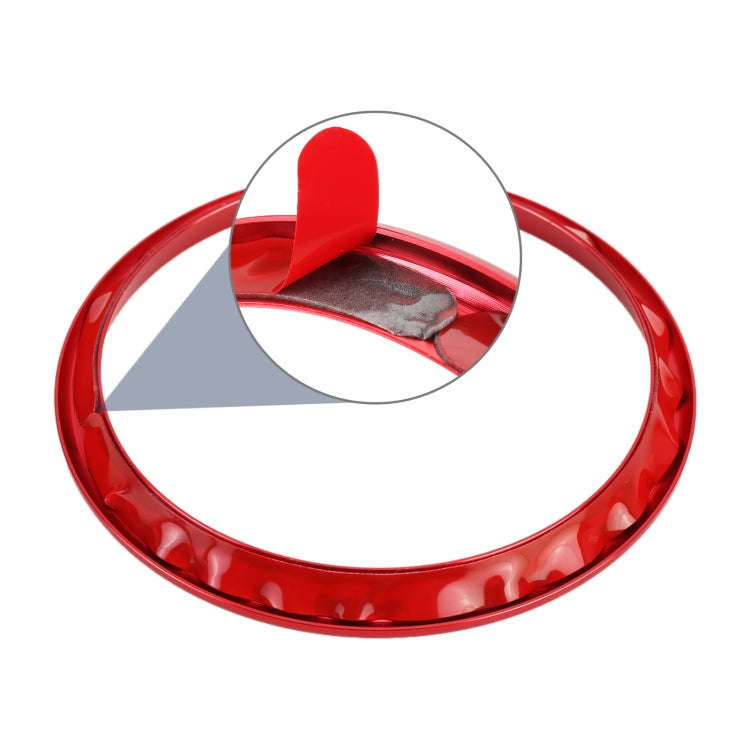 4 PCS Car Metal Air Outlet Decorative Outside Ring for Audi A3 / S3 / Q2L (Red)