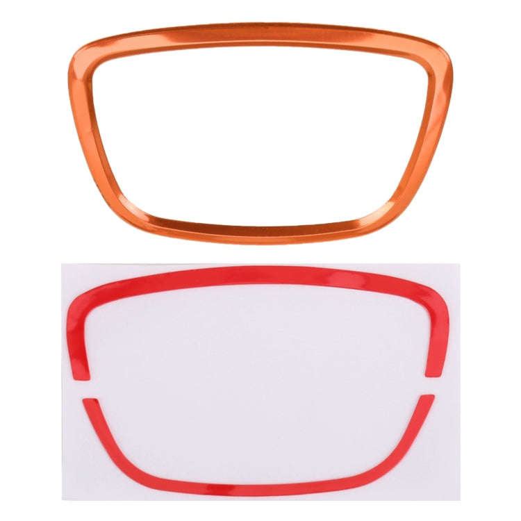 Car Auto Steering Wheel Ring Cover Trim Sticker Decoration for Audi (Orange)