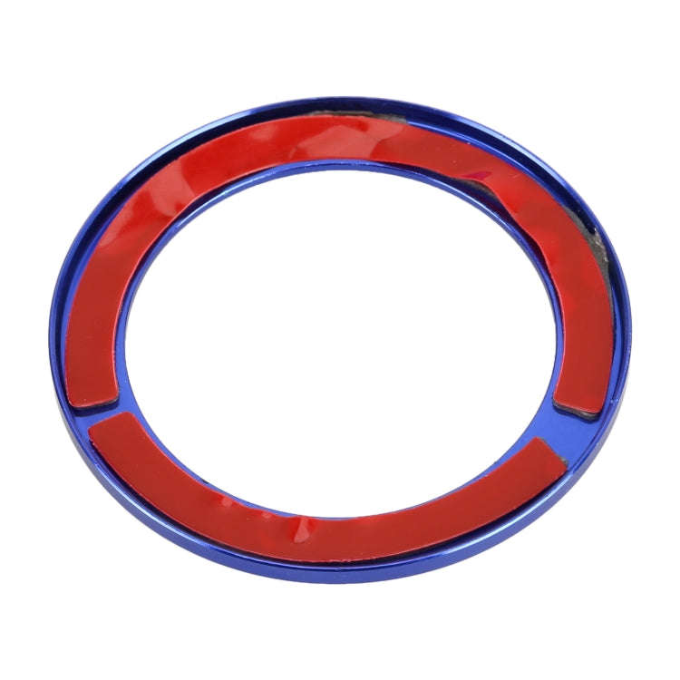 For Renault Metal Ignition Key Ring, Inside Diameter: 4.8cm (Blue)