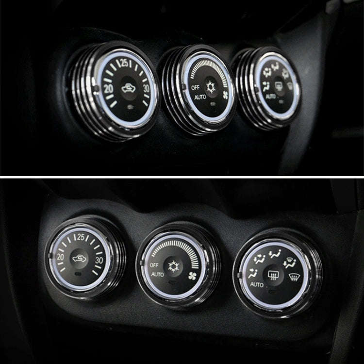 Car Metal Air Conditioner Knob Case for Mitsubishi ASX (Black)