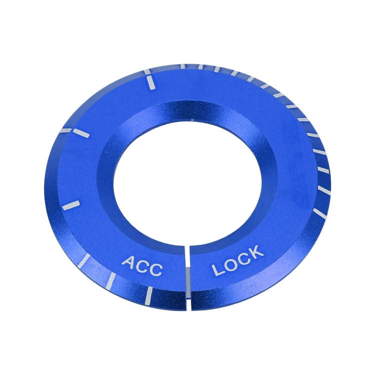 For Mercedes-Benz Metal Ignition Key Ring, Diameter: 4.8cm (Blue)