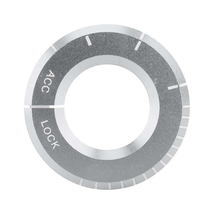 For Mercedes-Benz Metal Ignition Key Ring, Diameter: 4.8cm (Silver)