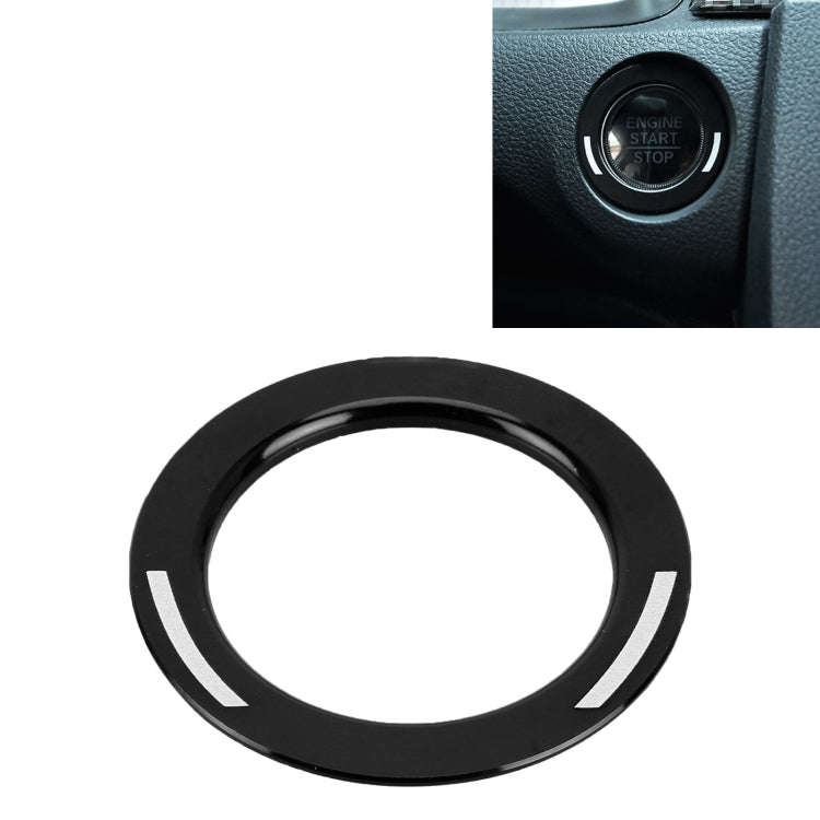 For Honda Metal Ignition Key Ring, Diameter: 3.9cm (Black)