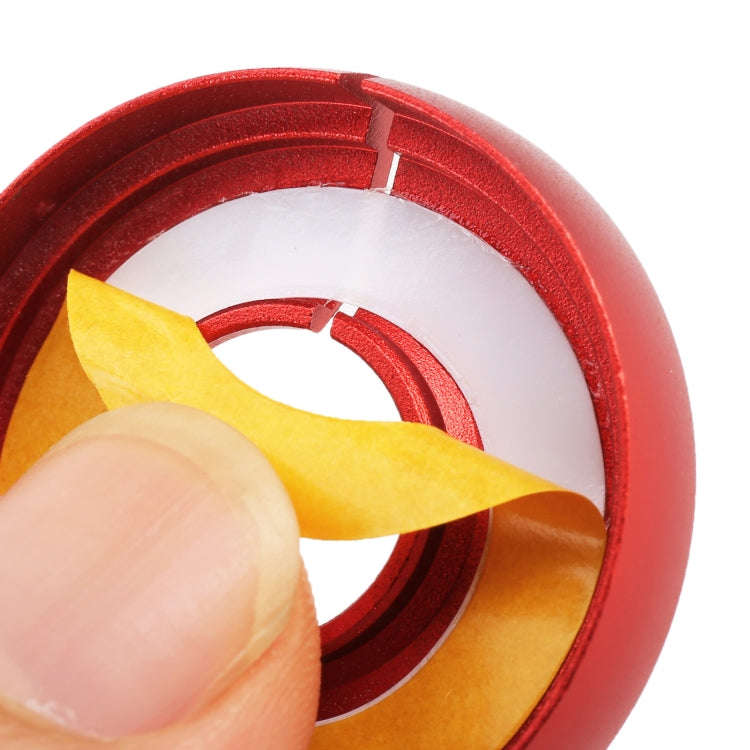 For Volkswagen Metal Ignition Key Ring, Diameter: 4.8cm (Red)
