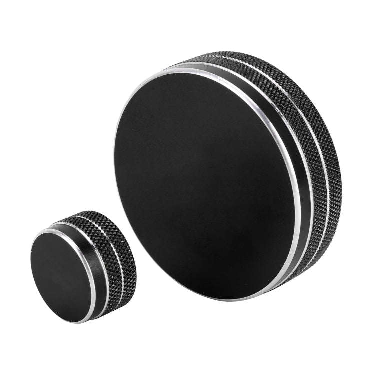 2 PCS Car Metal Central Control Knob Case for Cadillac (Black)