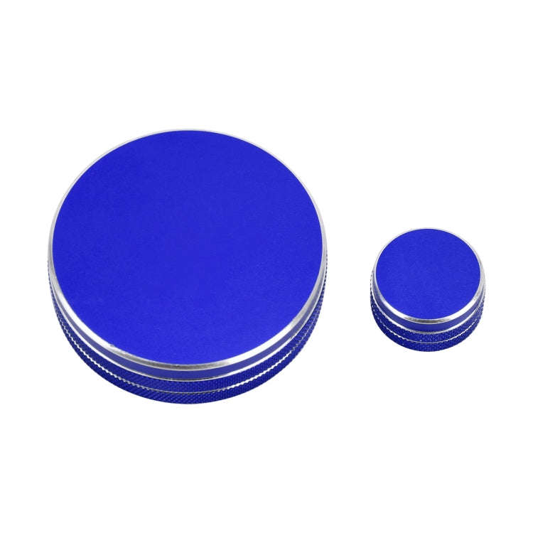 2 PCS Car Metal Central Control Knob Case for Cadillac (Blue)