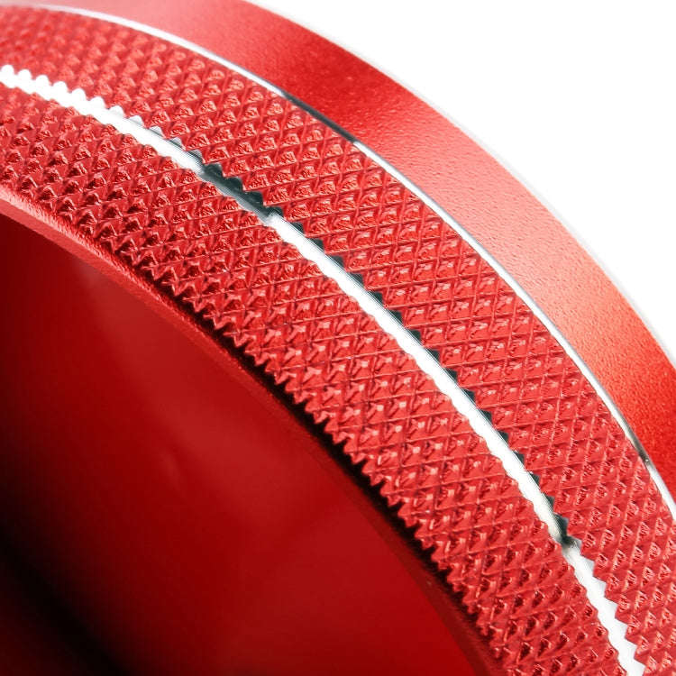 2 PCS Car Metal Central Control Knob Case for Cadillac (Red)