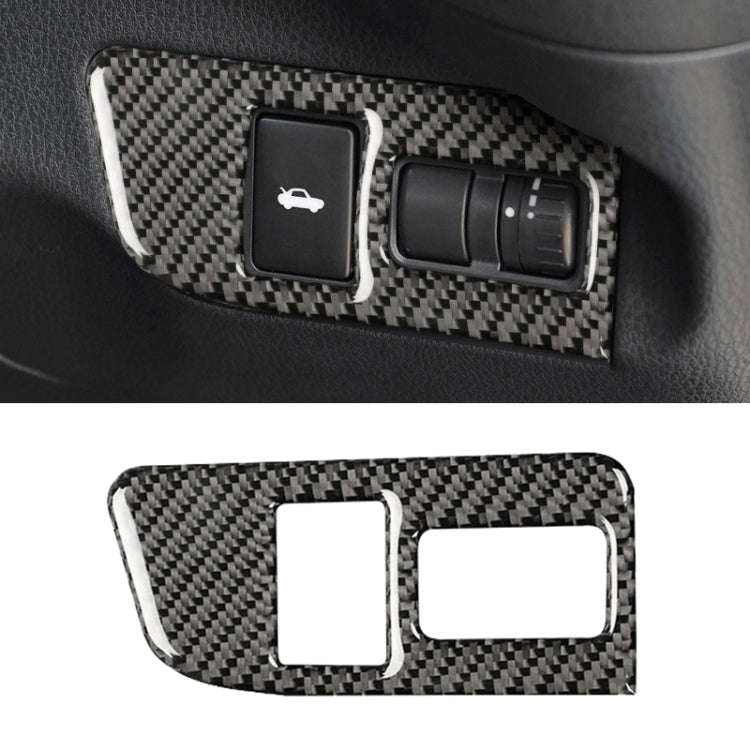 Car Carbon Fiber Trunk Switch Decorative Sticker for Subaru BRZ / Toyota 86 2013-2017, Right Driv...