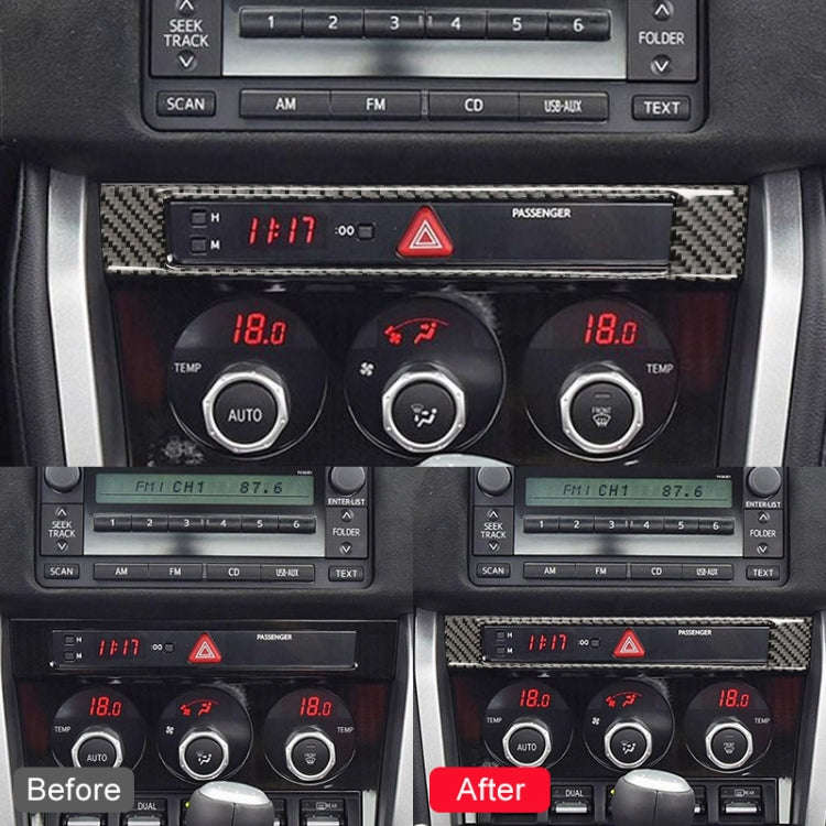 Car Carbon Fiber Central Control Clock Decorative Sticker for Subaru BRZ / Toyota 86 2013-2017, L...
