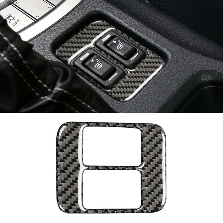 Car Carbon Fiber Seat Heating Panel Decorative Sticker for Subaru BRZ / Toyota 86 2013-2019, Left...