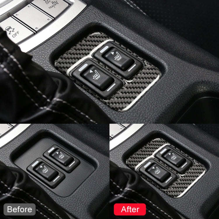 Car Carbon Fiber Seat Heating Panel Decorative Sticker for Subaru BRZ / Toyota 86 2013-2019, Left...