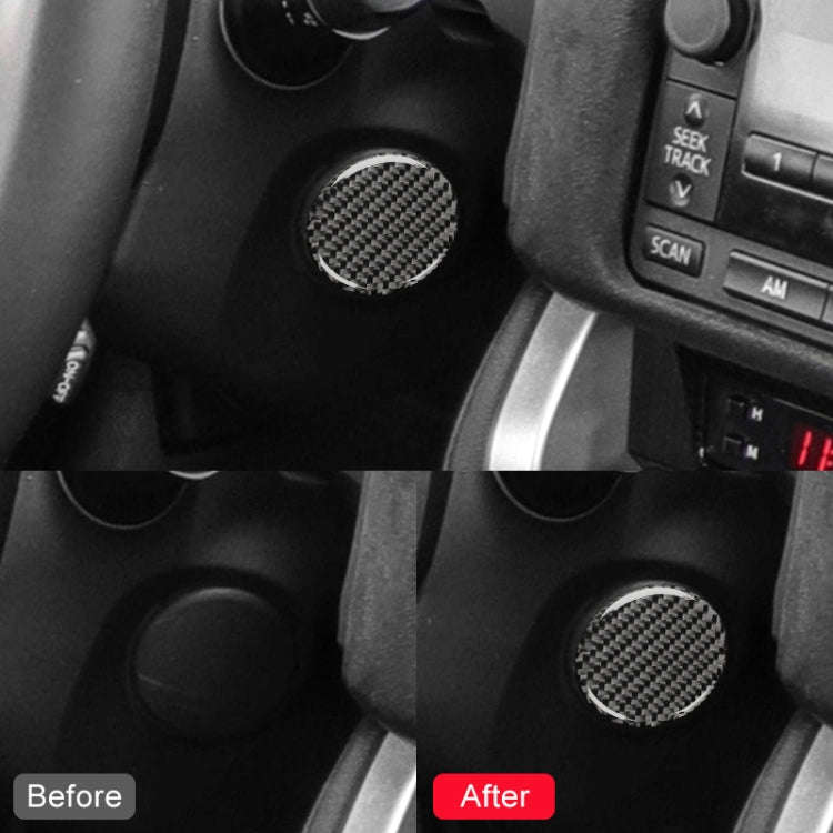 Car Carbon Fiber Fire Panel Decorative Sticker for Subaru BRZ / Toyota 86 2013-2017, Left and Rig...