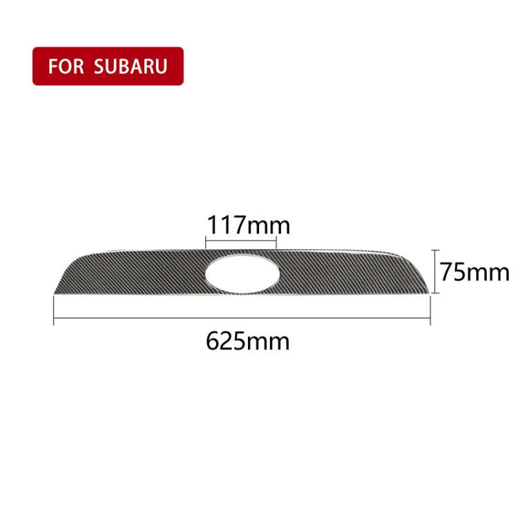 Car Carbon Fiber Rear Logo Decorative Strip for Subaru BRZ / Toyota 86 2013-2020, Left and Right ...