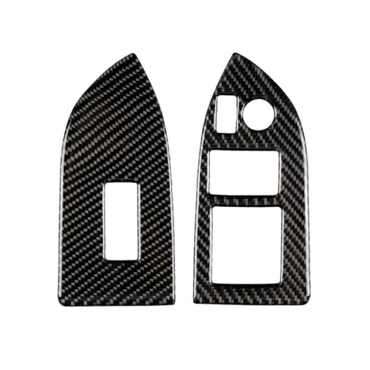 Car Carbon Fiber Window Glass Lifting Panel Decorative Sticker for Subaru BRZ / Toyota 86 2013-20...