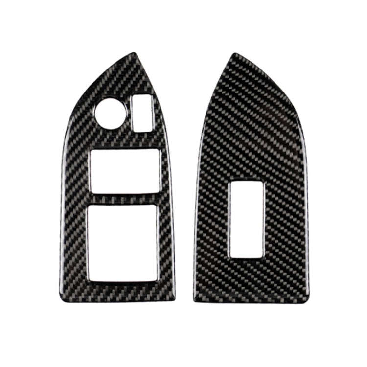 Car Carbon Fiber Window Glass Lifting Panel Decorative Sticker for Subaru BRZ / Toyota 86 2013-20...