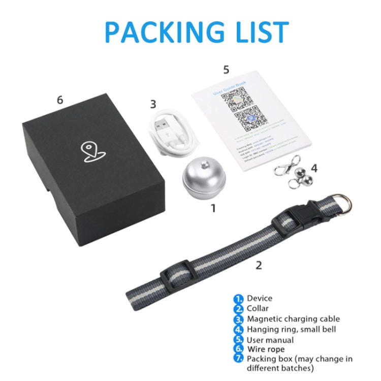 G15 2G IP67 Waterproof Pet GPS Tracker GPS + Beidou + AGPS + WiFi + Base Station Locator (Silver)