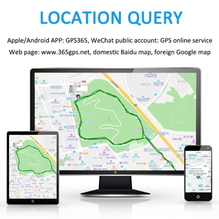 G15 2G IP67 Waterproof Pet GPS Tracker GPS + Beidou + AGPS + WiFi + Base Station Locator (Silver)