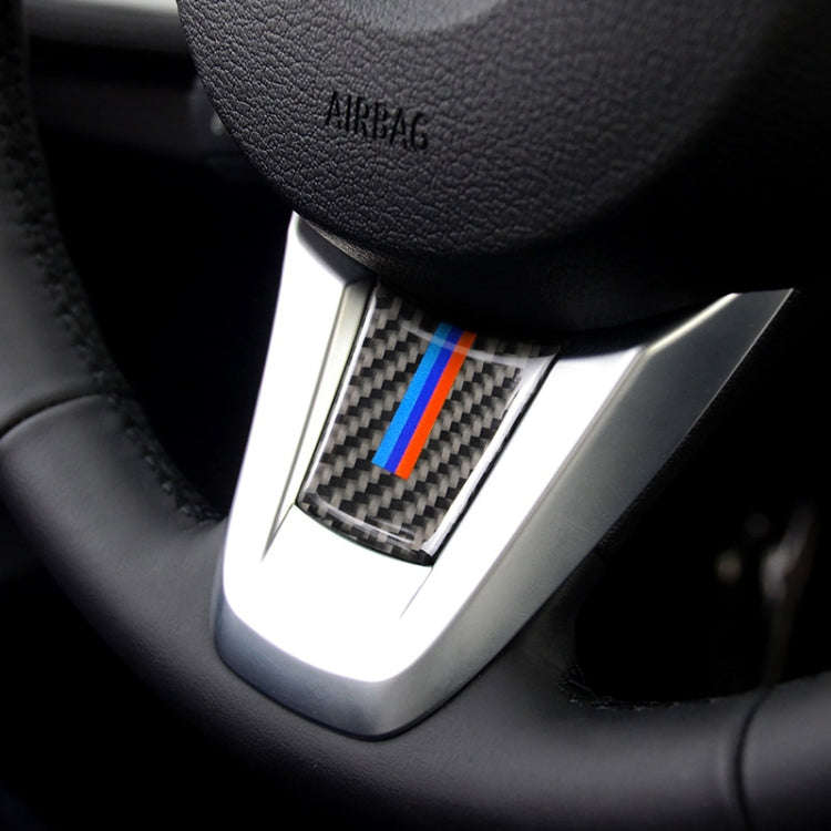 Car Carbon Fiber Steering Wheel Three Color Decorative Sticker for BMW Z4 2009-2015