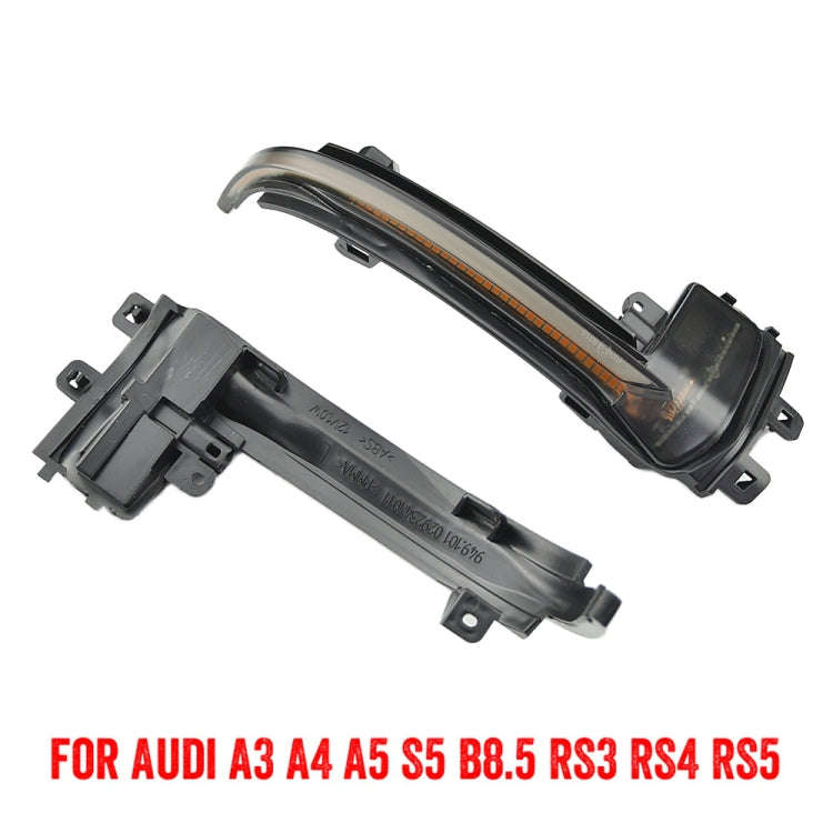 1 Pair For Audi A4 B8.5 Car Dynamic LED Turn Signal Light Rearview Mirror Flasher Water Blinker (...