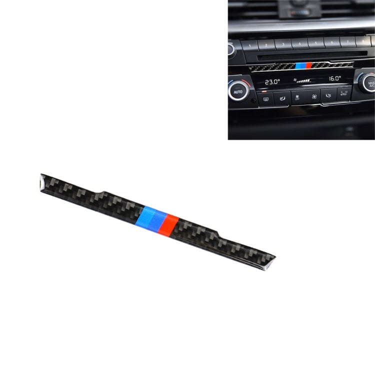 Three Color Carbon Fiber Car Central Control CD Decorative Sticker for BMW (F30) 2013-2015 / (F34...