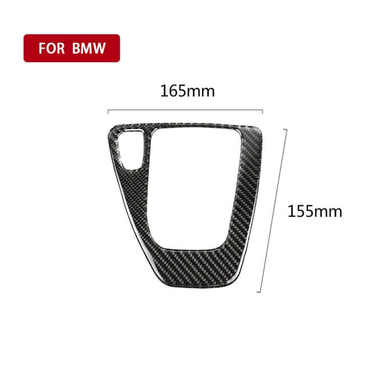 Carbon Fiber Car Left Driving Gear Panel Decorative Sticker for BMW E90 / E92 2005-2012, Suitable...
